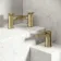 Aire Brushed Brass Basin & Bath Mixer Tap Set