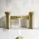 Aire Brushed Brass Basin & Bath Mixer Tap Set