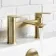 Lune Brushed Brass Basin & Bath Mixer Tap Set