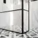 Munich Matt Black Grid 8mm Wet Room Shower Glass 1400mm & 250mm Return Panel