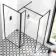 Munich Matt Black Framed 8mm Walk In Shower Enclosure 900mm & 800mm Glass with Pivotal Return Panel
