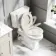 Hudson Traditional Close Coupled Toilet With Chalk White Wooden Seat