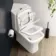 Atlanta Fully Back to Wall Close Coupled Corner Toilet With Soft Close Seat