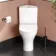 Orlando Rimless Close Coupled Corner Toilet With Soft Close Slim Seat