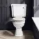 Hudson Traditional Close Coupled Toilet With Cotton White Wooden Seat