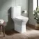 Dallas Rimless Comfort Height Close Coupled Toilet With Slim Soft Close Seat