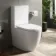 Utah Rimless Close Coupled Toilet With Premium Soft Close Seat