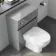 Foster Stone Grey Back To Wall Unit and Seattle Toilet
