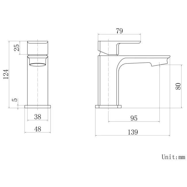 Mersey Chrome Cloakroom Basin Mixer Tap