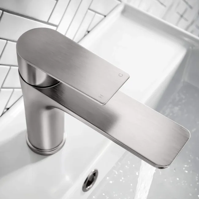 Glen Brushed Stainless Steel Basin Mixer Tap