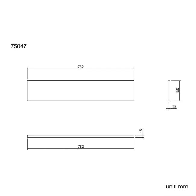 Monaco Graphite Grey Filler Strip