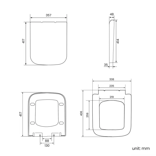Atlanta Close Coupled Corner Toilet With Soft Close Seat