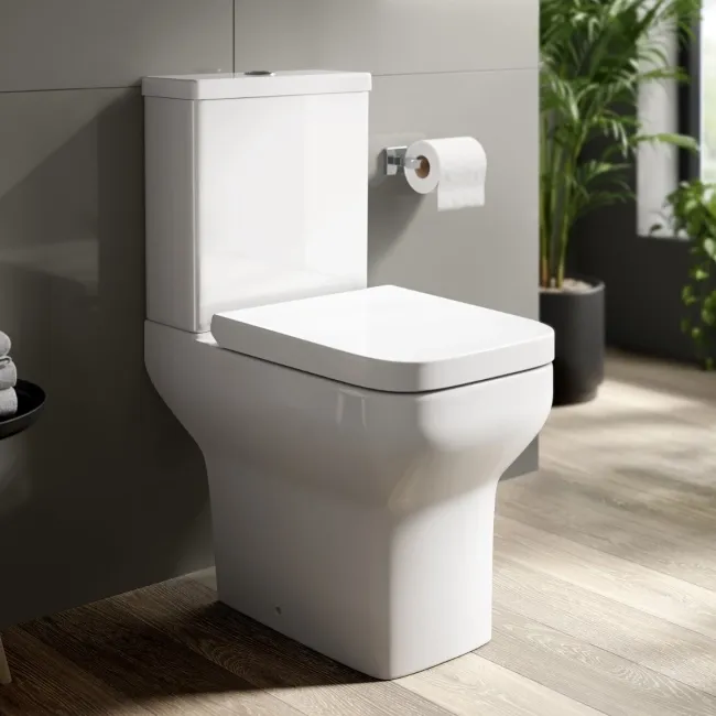 Chicago Rimless Close Coupled Toilet With Premium Soft Close Seat