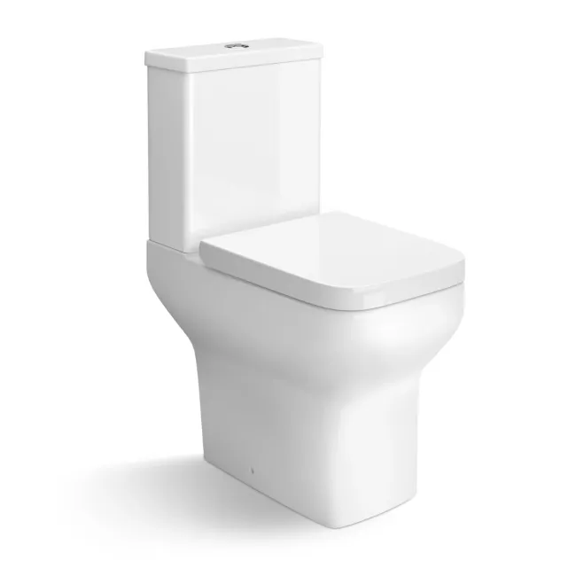 Chicago Rimless Close Coupled Toilet With Premium Soft Close Seat