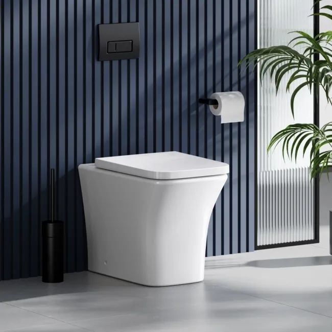 Houston Rimless Back To Wall Toilet With Premium Soft Close Seat