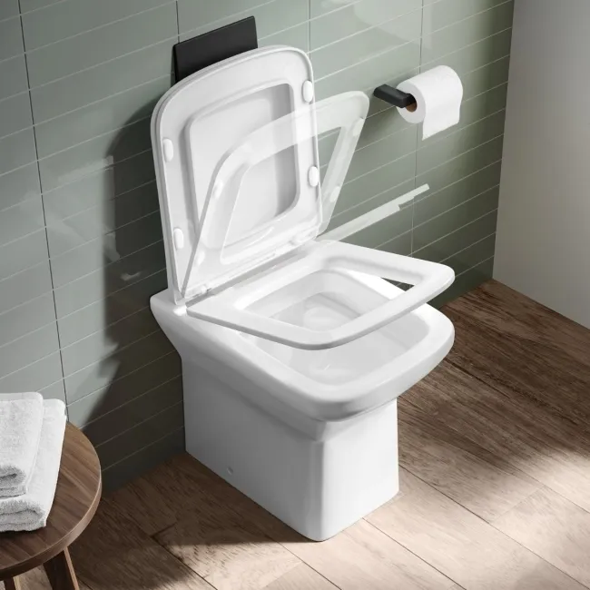 Dallas Rimless Back To Wall Toilet With Slim Soft Close Seat