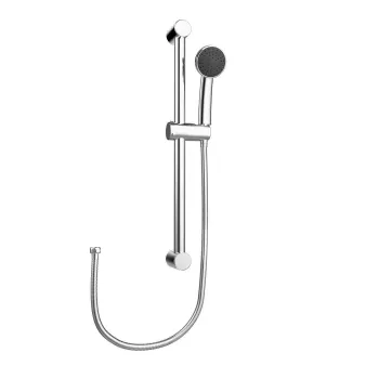 Round Shower and Sliding Riser Set