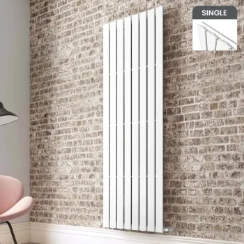 Faro White Single Flat Panel Vertical Radiator 1800x560mm