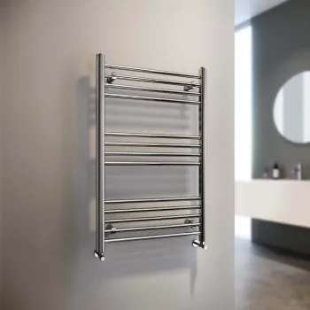 Barcelona Chrome Straight Heated Towel Rail 1000x600mm