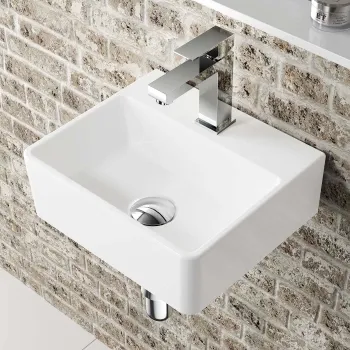 Virginia Square Wall Cloakroom Hung Basin 330mm