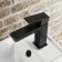 Lea Matt Black Cloakroom Basin Mixer Tap