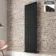 Faro Matt Black Single Flat Panel Vertical Radiator 1800x490mm