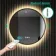 Delilah Black Framed Round Backlit LED Mirror With BLUETOOTH Speaker 600mm