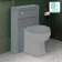 Bermuda Dove Grey Slimline Back To Wall Toilet Unit 500mm