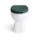 Monaco Midnight Green Combination Vanity Traditional Basin with Marble Top & Hudson Toilet with Wooden Seat 1200mm