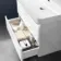 Corsica Gloss White Wall Hung Basin Drawer Vanity 800mm