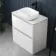 Corsica Gloss White Vanity Drawer with Marble Top & Curved Counter Top Basin 800mm
