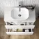 Trent Gloss White Vanity Drawer with Curved Counter Top Basin 800mm