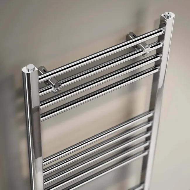 Barcelona Chrome Straight Heated Towel Rail 1600x500mm