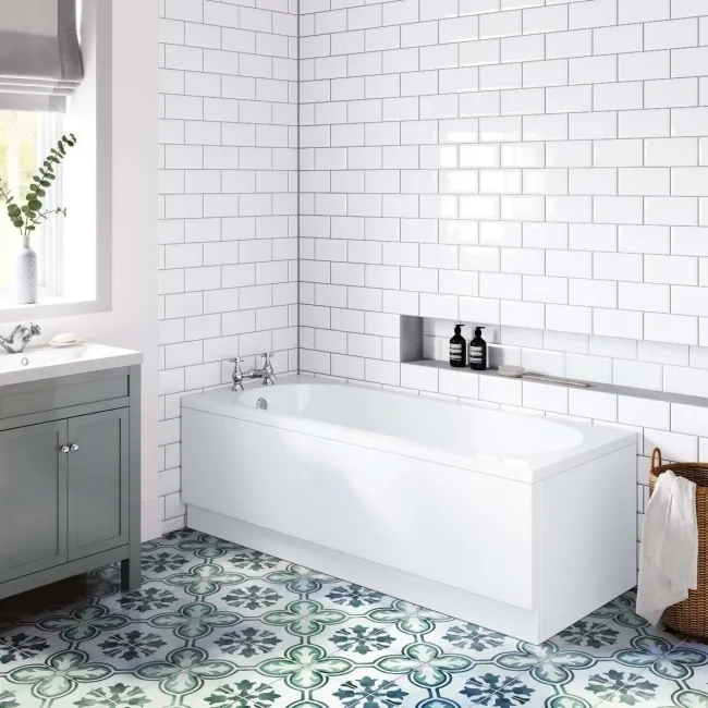 Trojan - 750mm Acrylic straight bath end panel