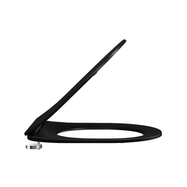 Boston Matt Black Quick Release Premium Soft Close Slim Toilet Seat