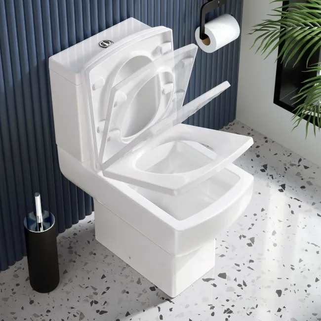 Portland Close Coupled Toilet With Soft Close Slim Seat