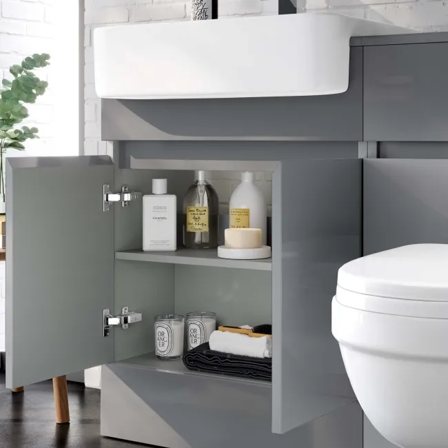 Foster Stone Grey Combination Vanity Basin and Seattle Toilet 1200mm