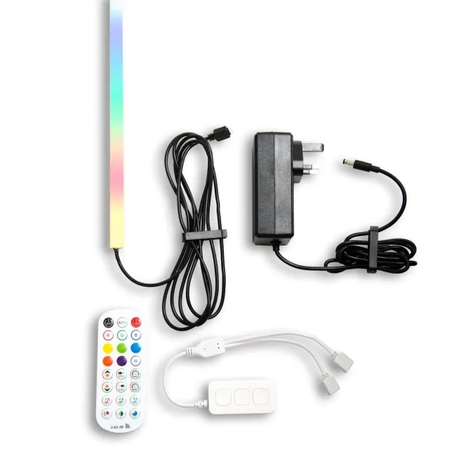 Trepanel Bright® Wall Panel WiFi Multi Colour LED Strip Lights White - 2.4m 2 Pack