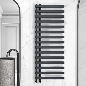 Palermo Anthracite Designer Heated Towel Rail 1600x600mm