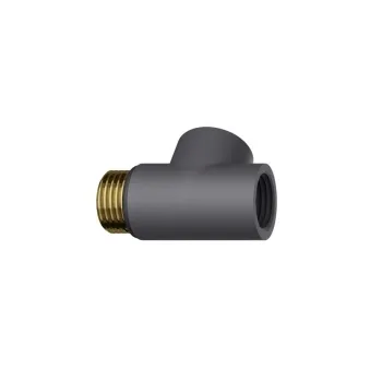 Dual Fuel Anthracite T Piece Connector For Towel Rails & Radiators