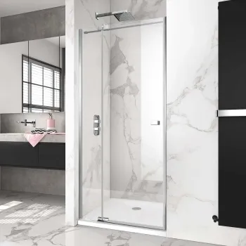 Vienna Easy Clean 8mm Hinged Shower Door 900mm