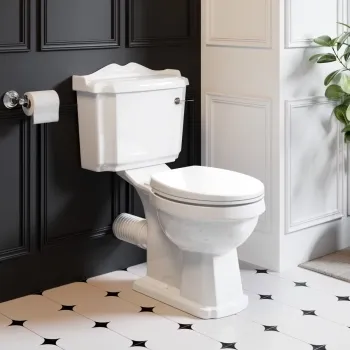 Lima Traditional Close Coupled Toilet With Soft Close Seat