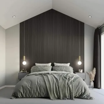 Trepanel XL® 3m Noir Black Acoustic Wood Standard Slat Panels