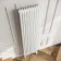 Athens White Triple Column Vertical Traditional Radiator 1800x470mm