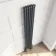 Athens Anthracite Double Column Vertical Traditional Radiator 1800x290mm