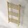 Barcelona Brushed Brass Straight Heated Towel Rail 1000x500mm