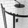 London Matt Black 6mm Offset Quadrant Shower Enclosure 1200x900mm
