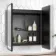 Olivia Black Framed Illuminated LED Mirror Cabinet 710x600mm