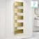 Seville Electric Brushed Brass Designer Flat Panel Heated Towel Rail 1600x450mm