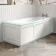 Traditional Cotton White Wooden Bath Panel Pack 1700x680mm